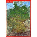Postkarte Deutschland 3D Relief